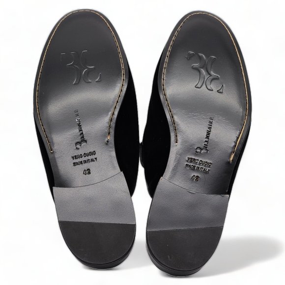 Billionaire Velvet Half Loafers Crest $965 main image 8